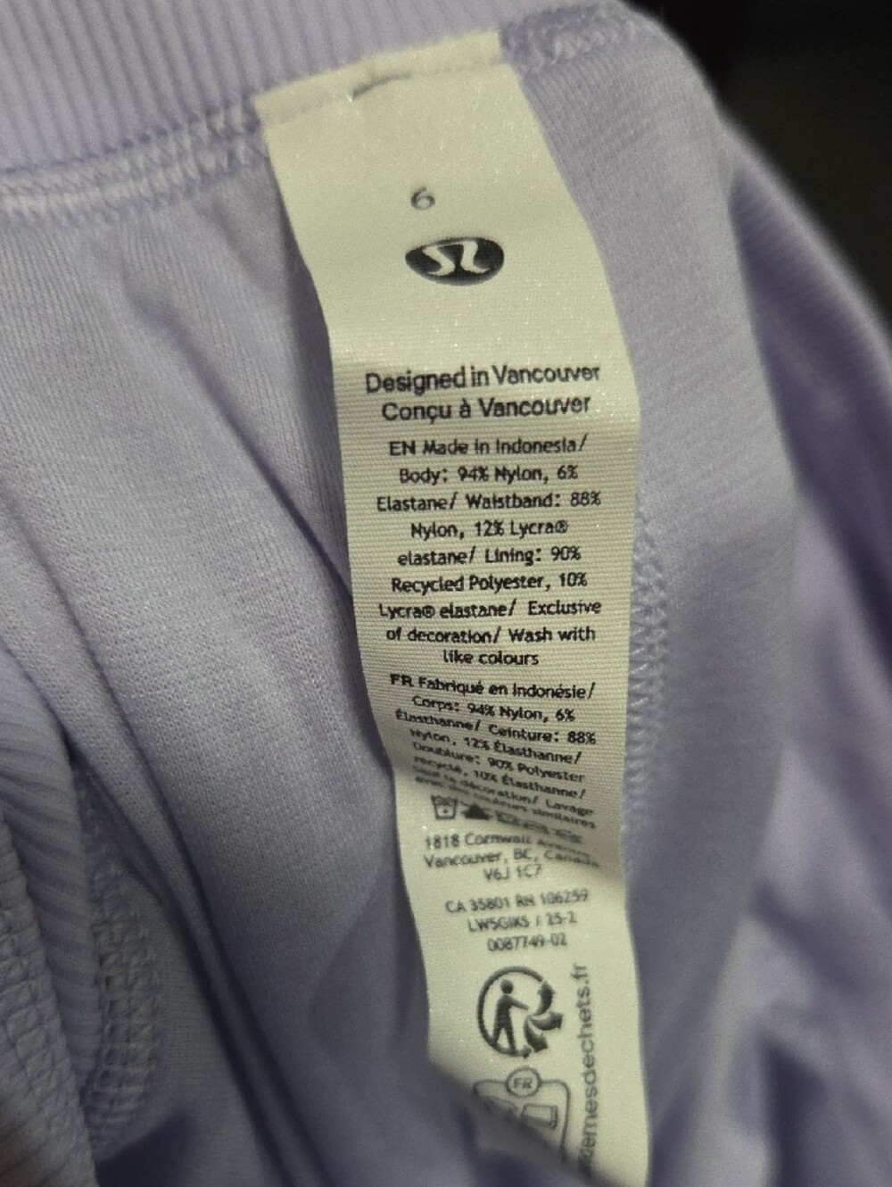 lululemon athletica Women's Light Lavender Capris - Picture 5 of 8